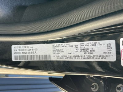 2022 RAM 1500 Limited - HEADS UP DISPLAY / PANORAMIC SUNROOF