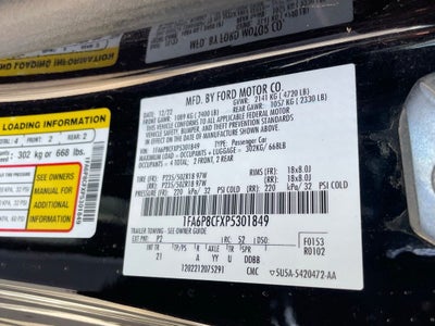 2023 Ford Mustang GT - 5.0L / PUSH BUTTON START