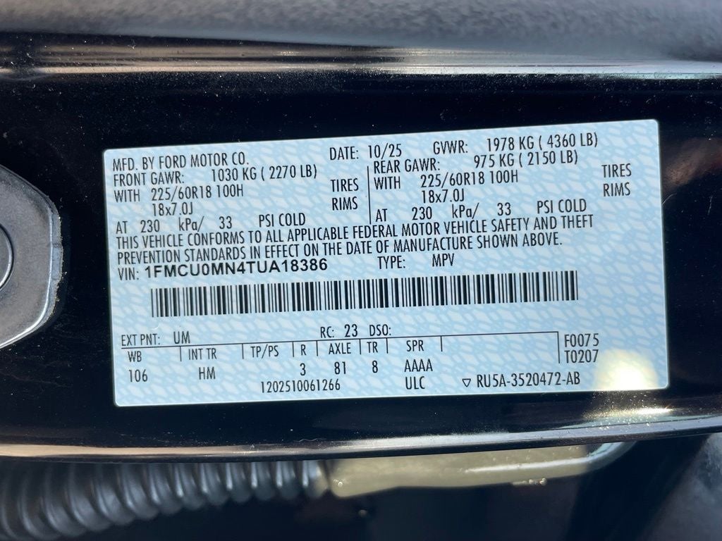 2026 Ford Escape ST-Line - 34 MPG / 8" TOUCHSCREEN