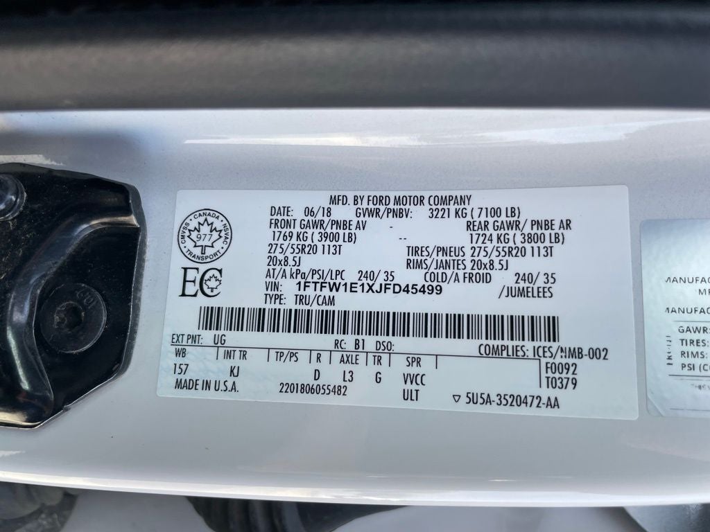 2018 Ford F-150 King Ranch - TWIN PANEL MOONROOF / 360 CAMERA