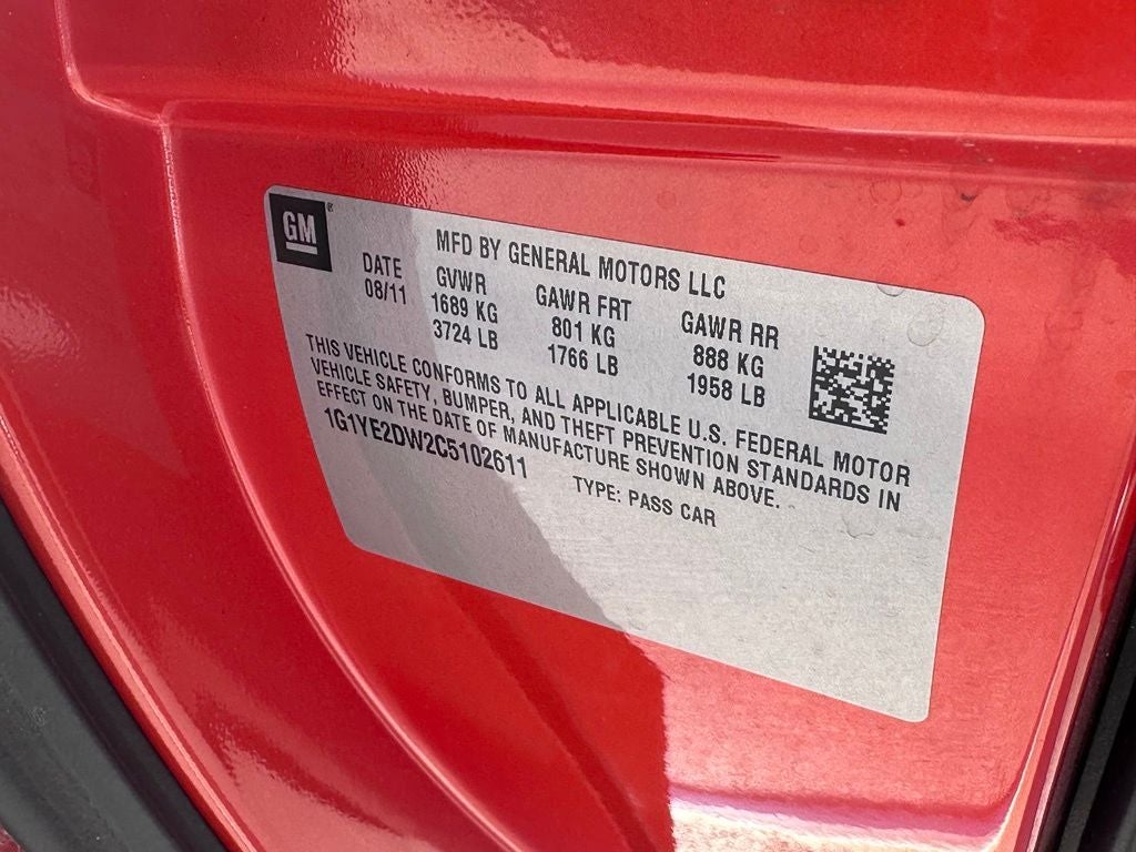 2012 Chevrolet Corvette Base - OWN A PIECE OF HISTORY