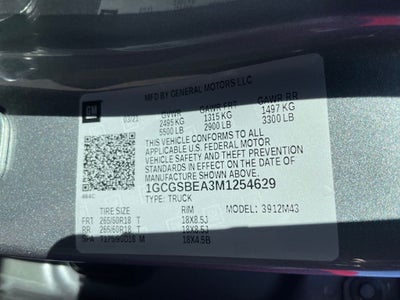 2021 Chevrolet Colorado CREW CAB - KEYLESS ENTRY / EZ LIFT TAILGATE