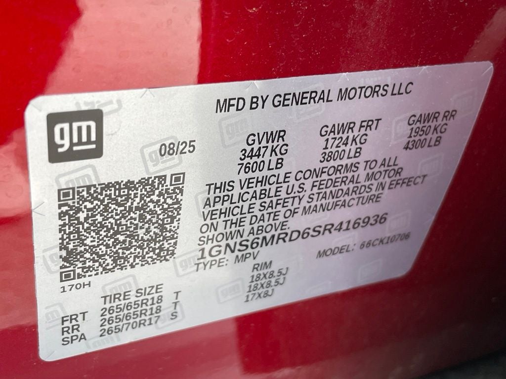 2025 Chevrolet Tahoe LS - MAX TRAILERING PKG / 2ND ROW BENCH