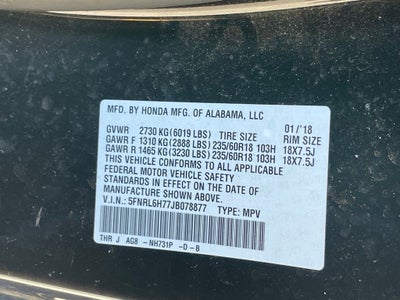 2018 Honda Odyssey EX-L - POWER MOONROOF / APPLE CARPLAY