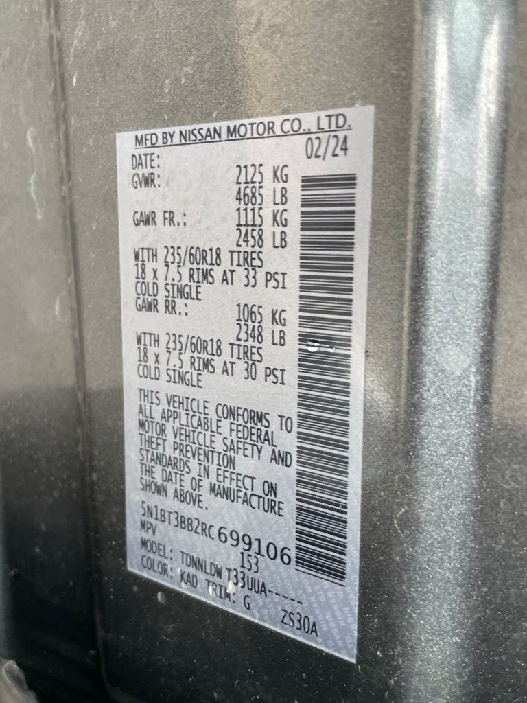 2024 Nissan Rogue SV - POWER LIFTGATE / APPLE CARPLAY