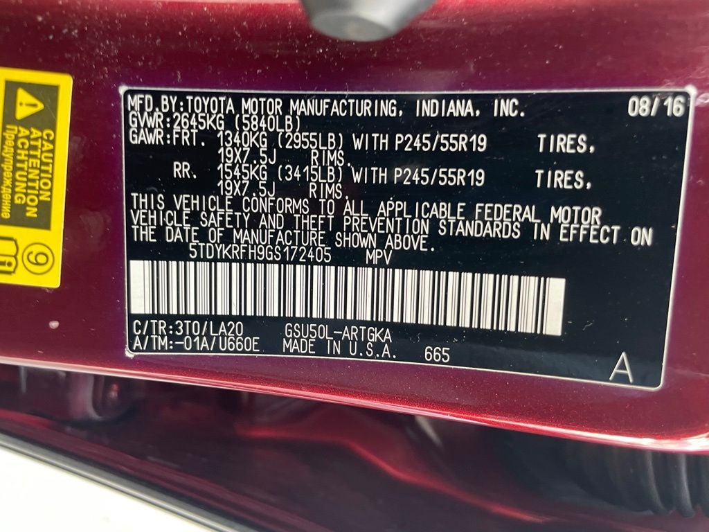 2016 Toyota Highlander Limited - VENTILATED SEATS / POWER LIFTGATE