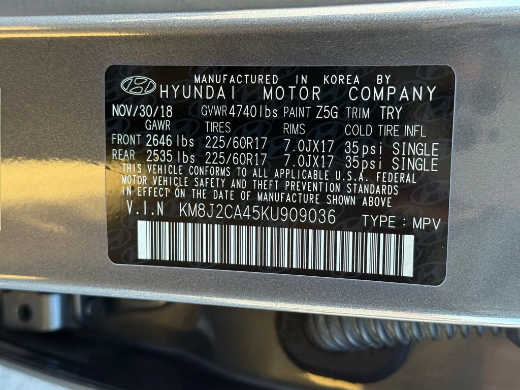 2019 Hyundai Tucson SE