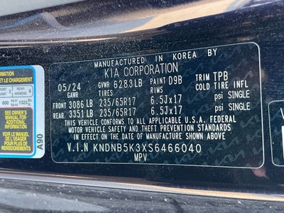 2025 Kia Carnival LXS - KIA CERTIFIED / NAVIGATION