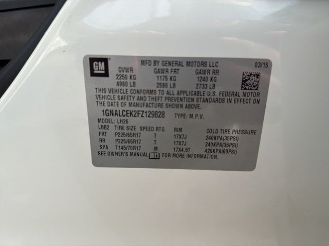 2015 Chevrolet Equinox LT 2LT