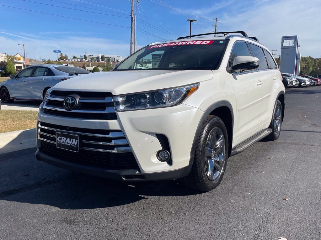 2018 Toyota Highlander Limited Platinum Leather, One Owner, Moonroof, Third Row
