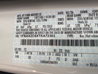 2026 Ford Transit-350 XLT