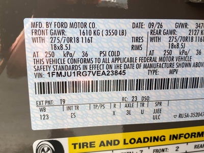 2027 Ford Expedition Tremor
