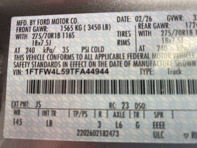 2026 Ford F-150 Tremor