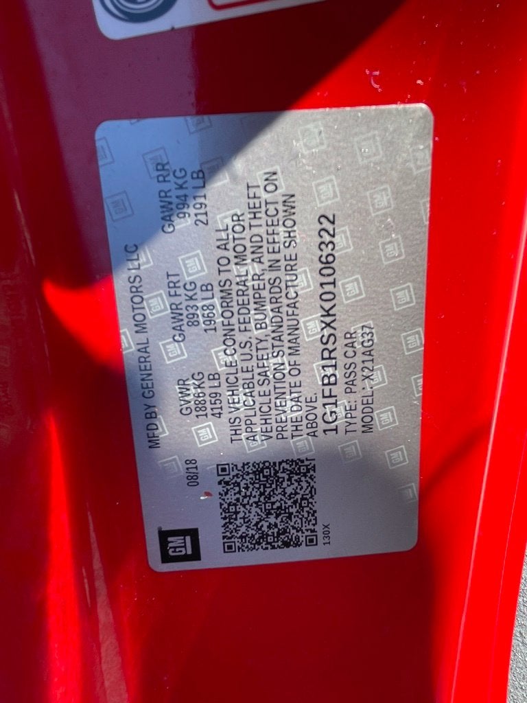 2019 Chevrolet Camaro 1LT