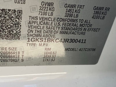2018 GMC Yukon SLT