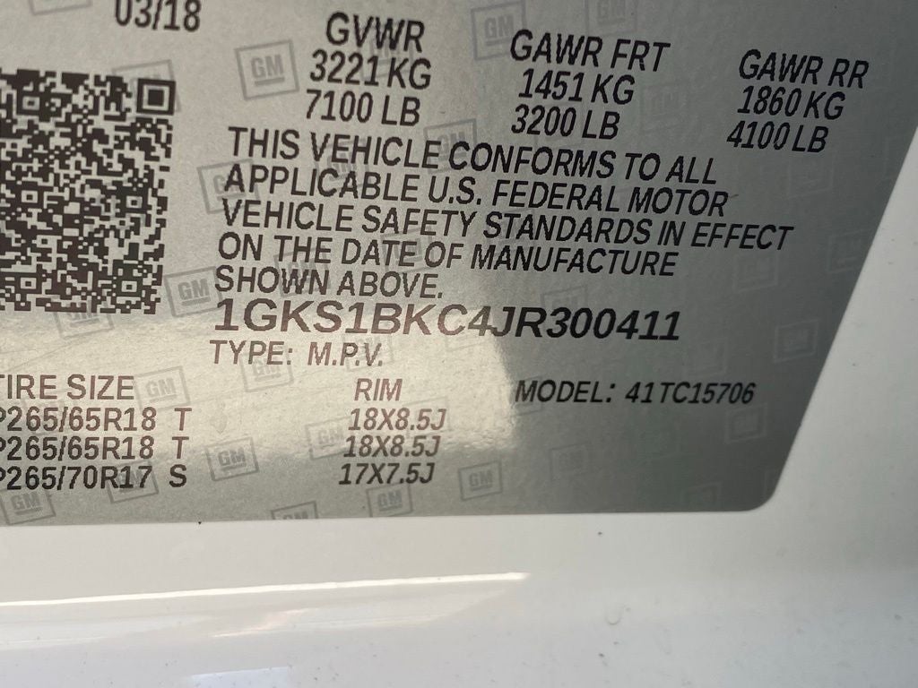 2018 GMC Yukon SLT