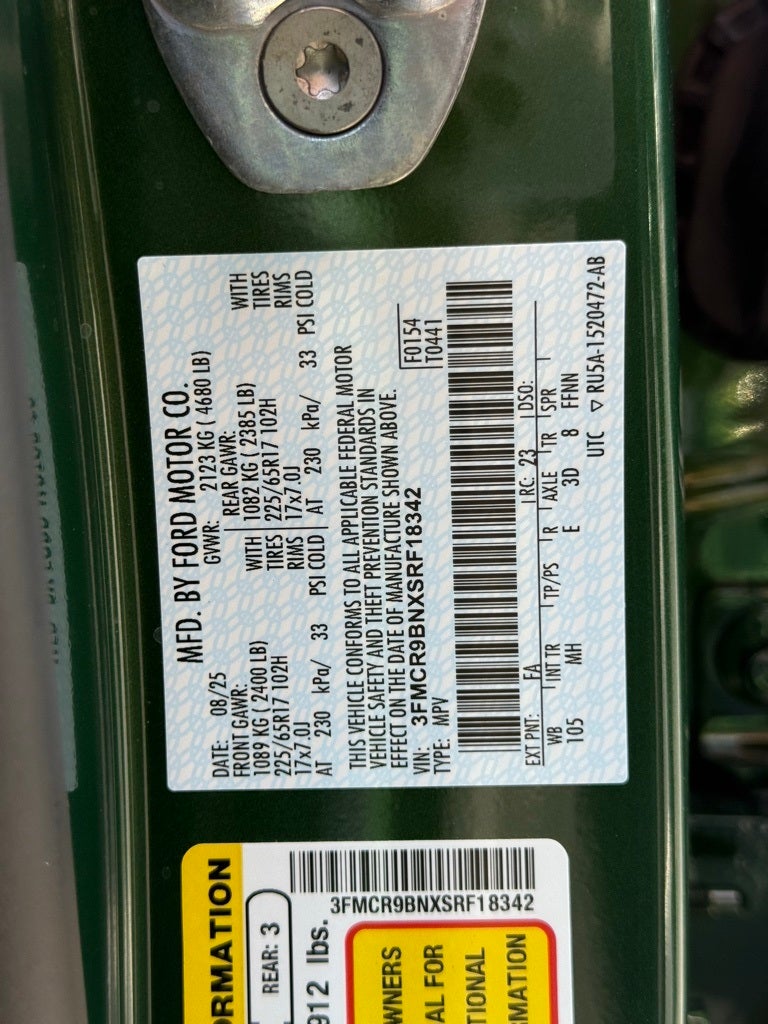 2025 Ford Bronco Sport Big Bend