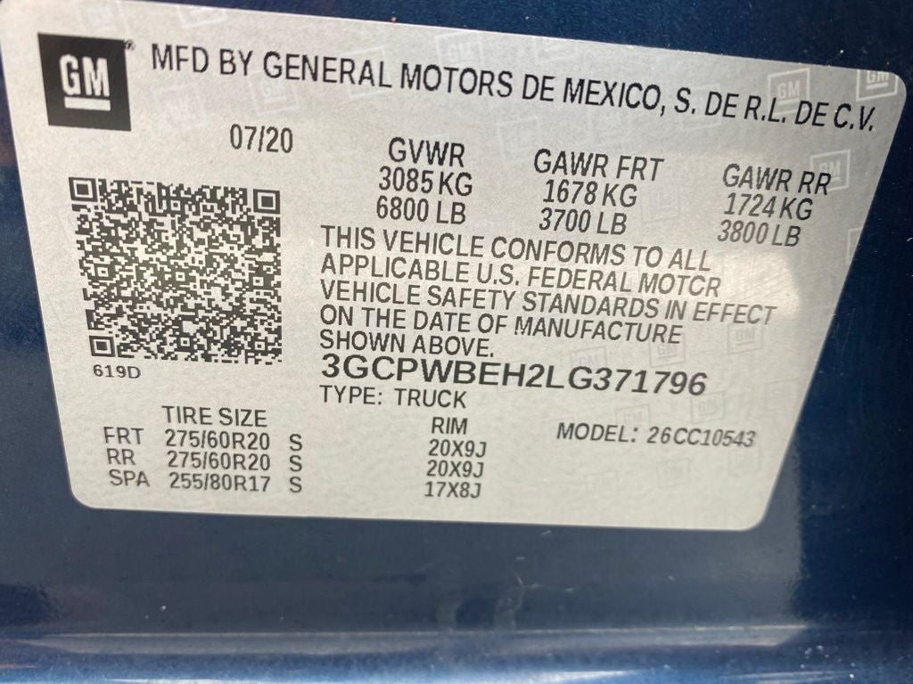 2020 Chevrolet Silverado 1500 Custom