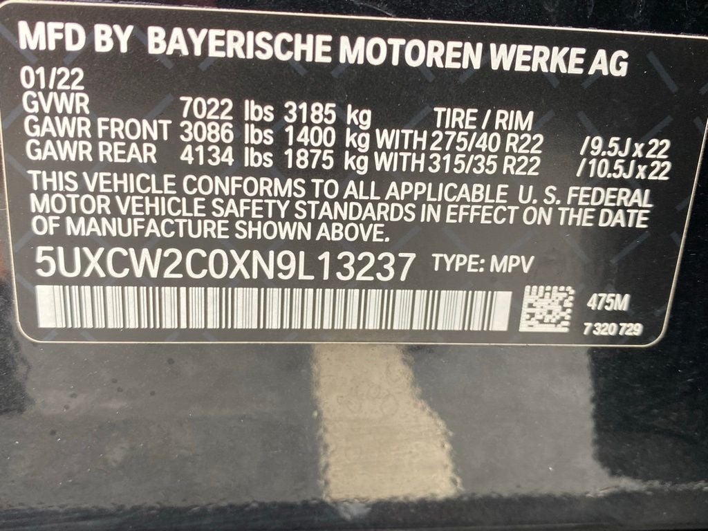 2022 BMW X7 xDrive40i