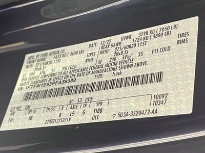 2023 Ford F-150 Platinum - 4WD - 3.5L ECOBOOST V6