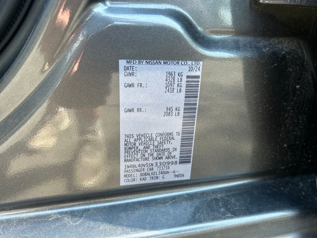 2025 Nissan Altima 2.5 SV