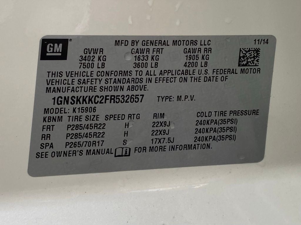 2015 Chevrolet Suburban LTZ
