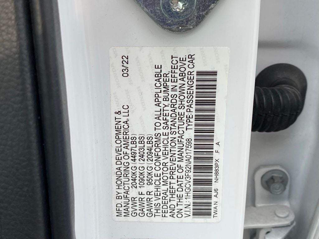 2022 Honda Accord Hybrid Touring
