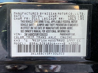 2024 Nissan Sentra SV