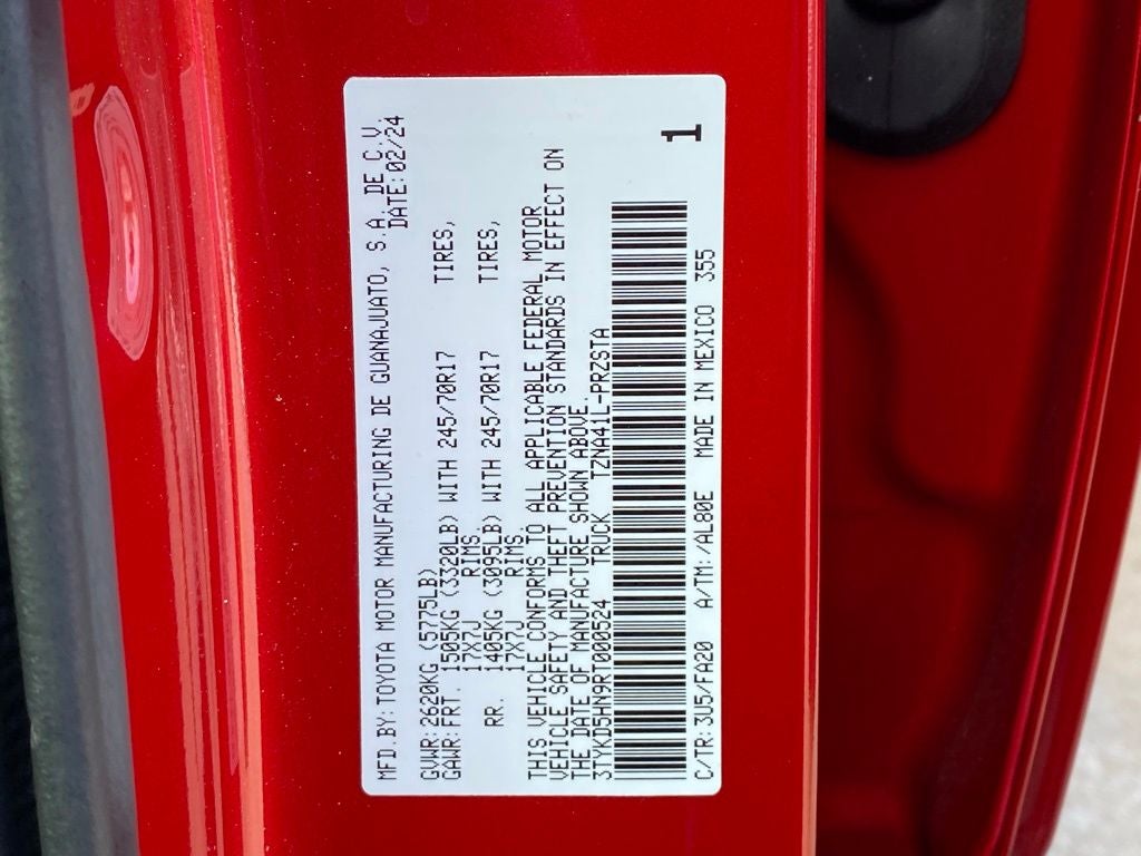 2024 Toyota Tacoma SR