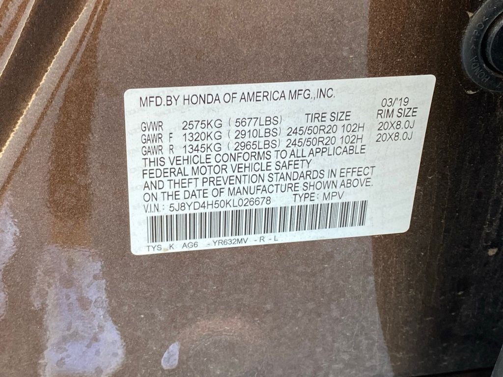 2019 Acura MDX 3.5L Technology Package SH-AWD