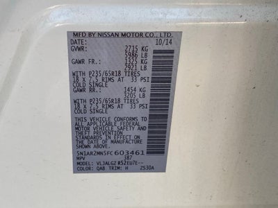 2015 Nissan Pathfinder SL