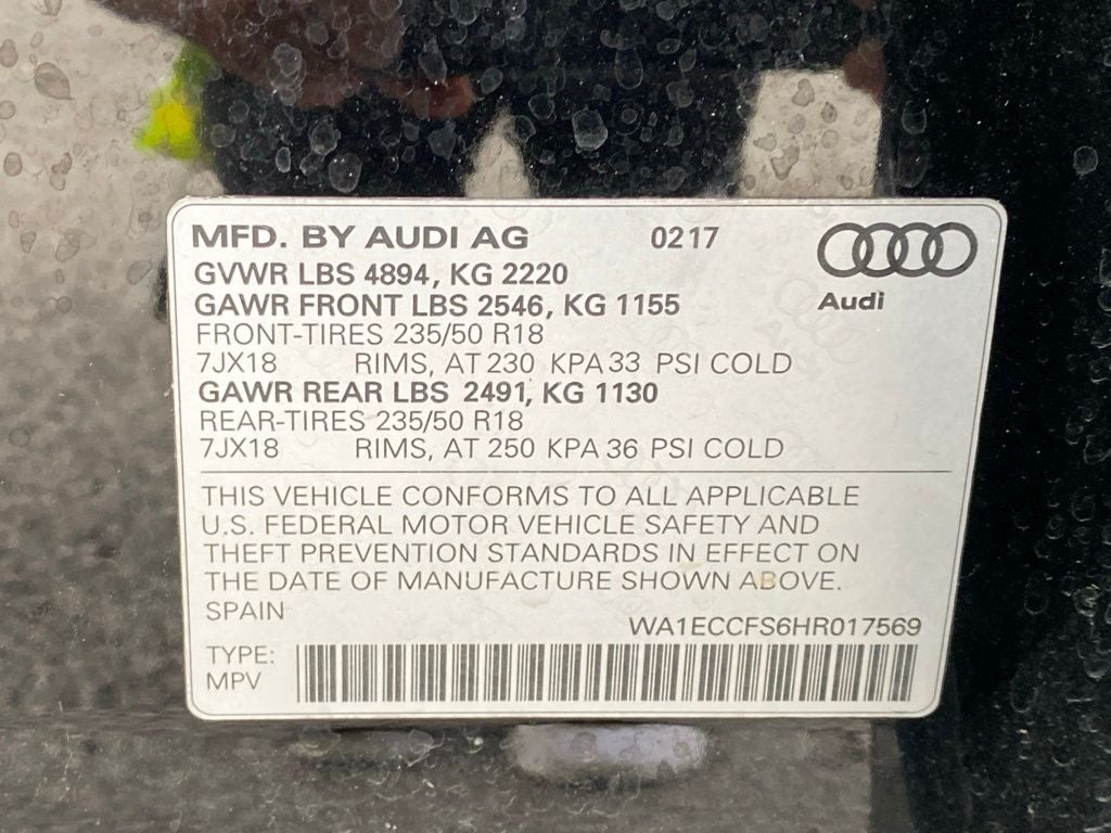 2017 Audi Q3 quattro