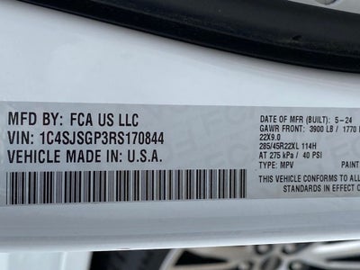 2024 Jeep Grand Wagoneer L Series III MCINTOSH AUDIO / 1 OWNER / 4X4