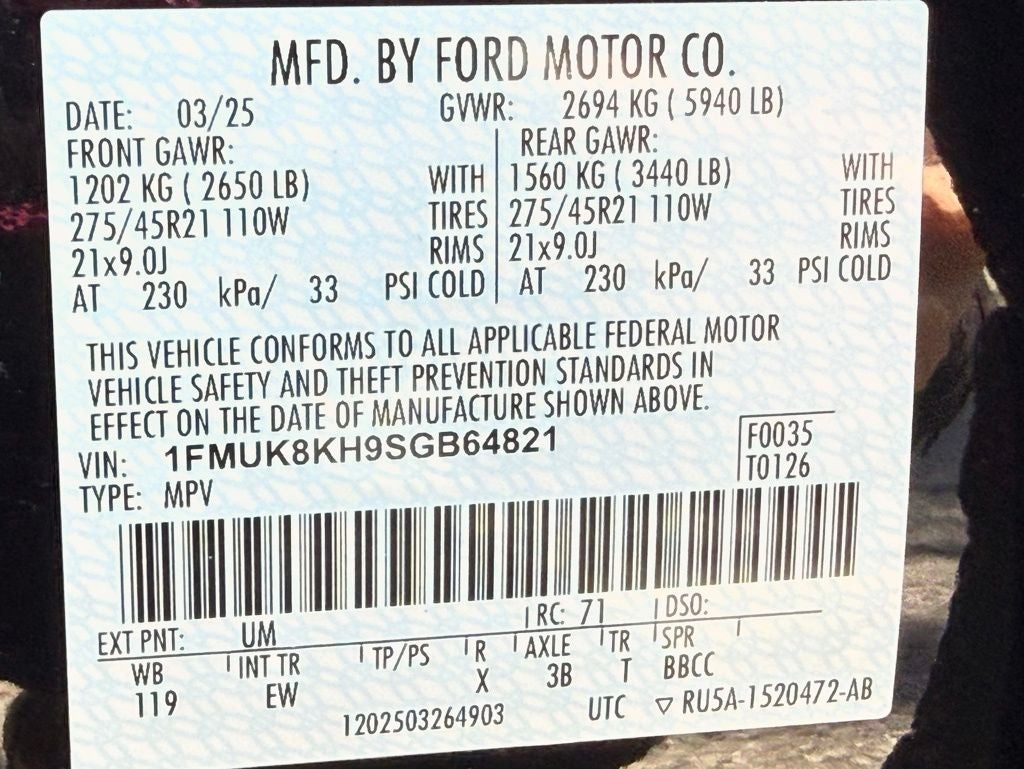 2025 Ford Explorer ST-Line CLEAN CARFAX