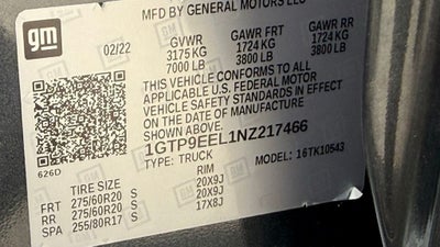 2022 GMC Sierra 1500 Limited AT4 ONE OWNER CARFAX