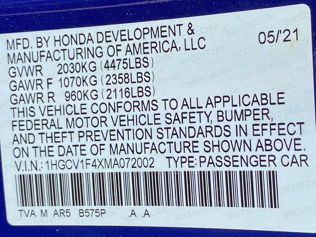 2021 Honda Accord Sport Special Edition