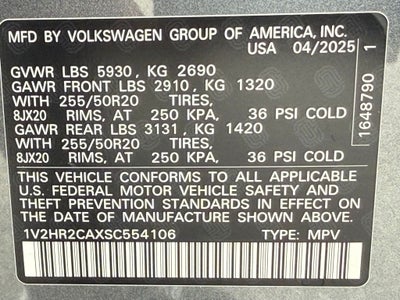 2025 Volkswagen Atlas 2.0T SE w/Technology ONE OWNER CAR FAX