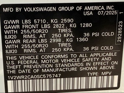 2025 Volkswagen Atlas 2.0T SE w/Technology