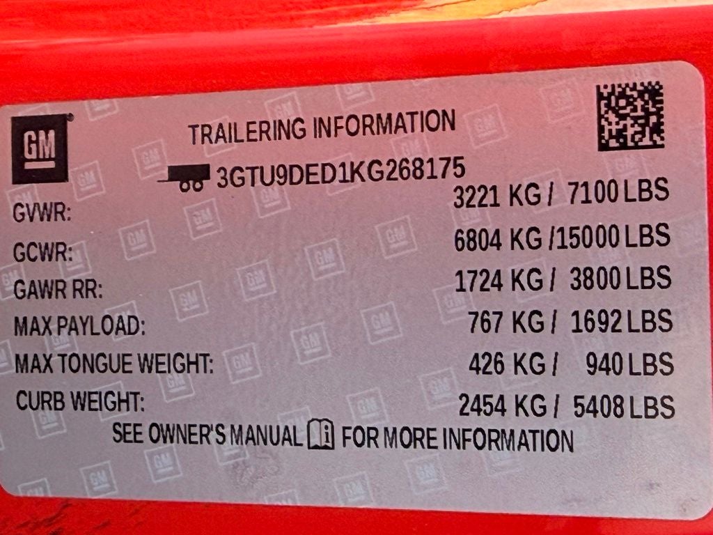 2019 GMC Sierra 1500 SLT BRUSH GUARD