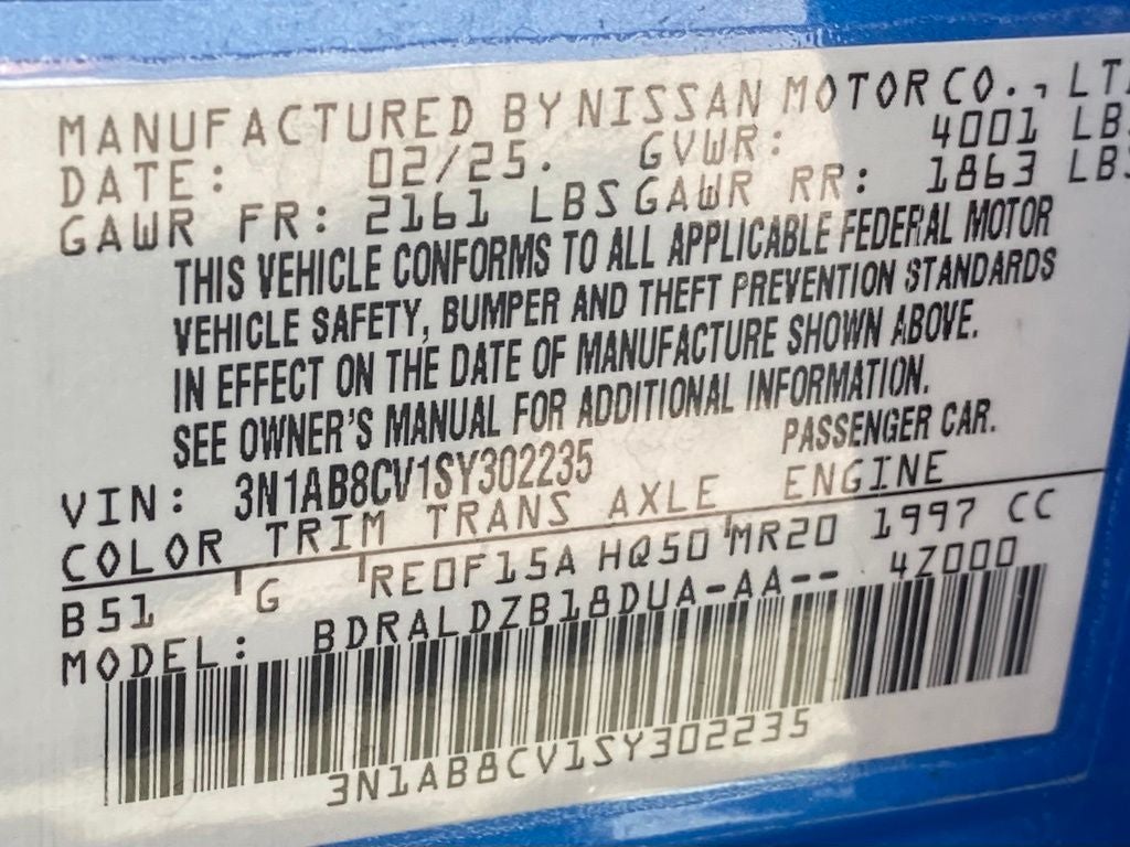 2025 Nissan Sentra SV