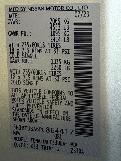 2023 Nissan Rogue SV