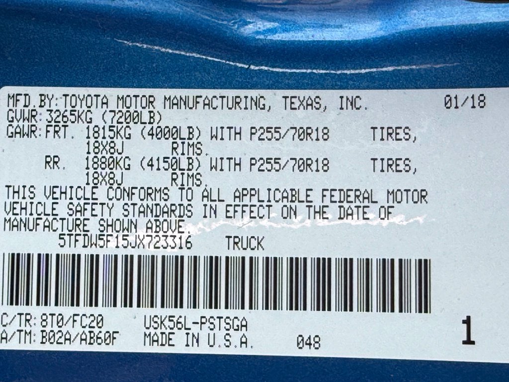 2018 Toyota Tundra SR5 - 4WD / LIFTED! / CLEAN CARFAX