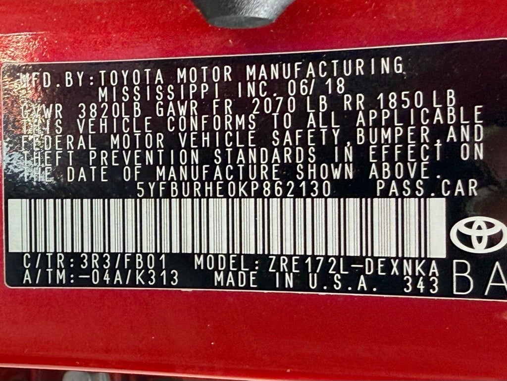 2019 Toyota Corolla LE