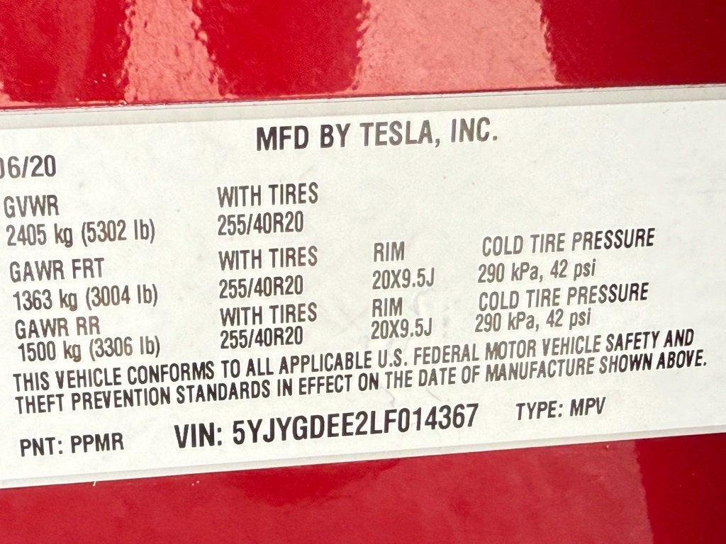 2020 Tesla Model Y Long Range - AWD / CLEAN CARFAX / ONE OWNER