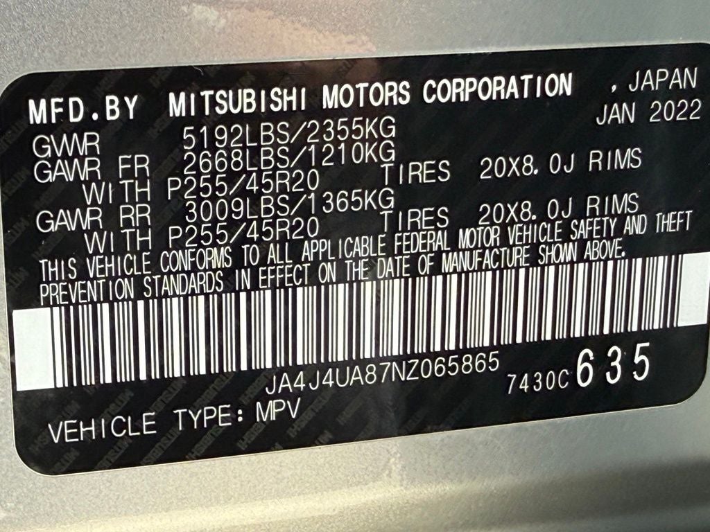 2022 Mitsubishi Outlander Black Edition