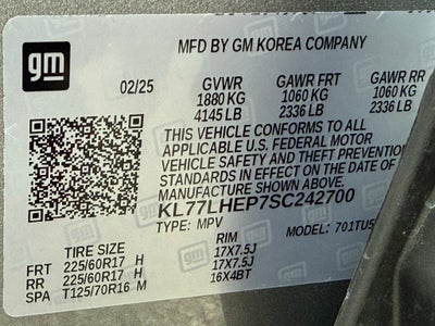 2025 Chevrolet Trax LT CLEAN CARFAX