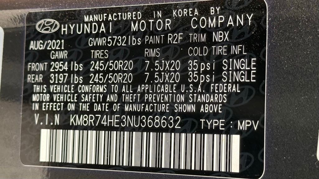 2022 Hyundai Palisade Calligraphy HEADS UP DISPLAY