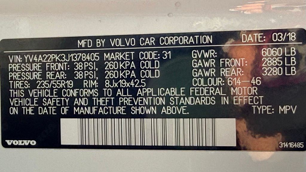 2018 Volvo XC90 T6 Momentum