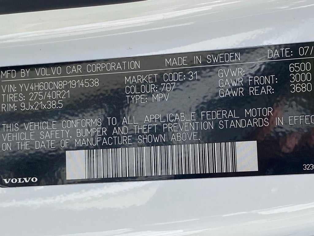 2023 Volvo XC90 Recharge Plug-In Hybrid T8 Plus Bright Theme 7 Passenger