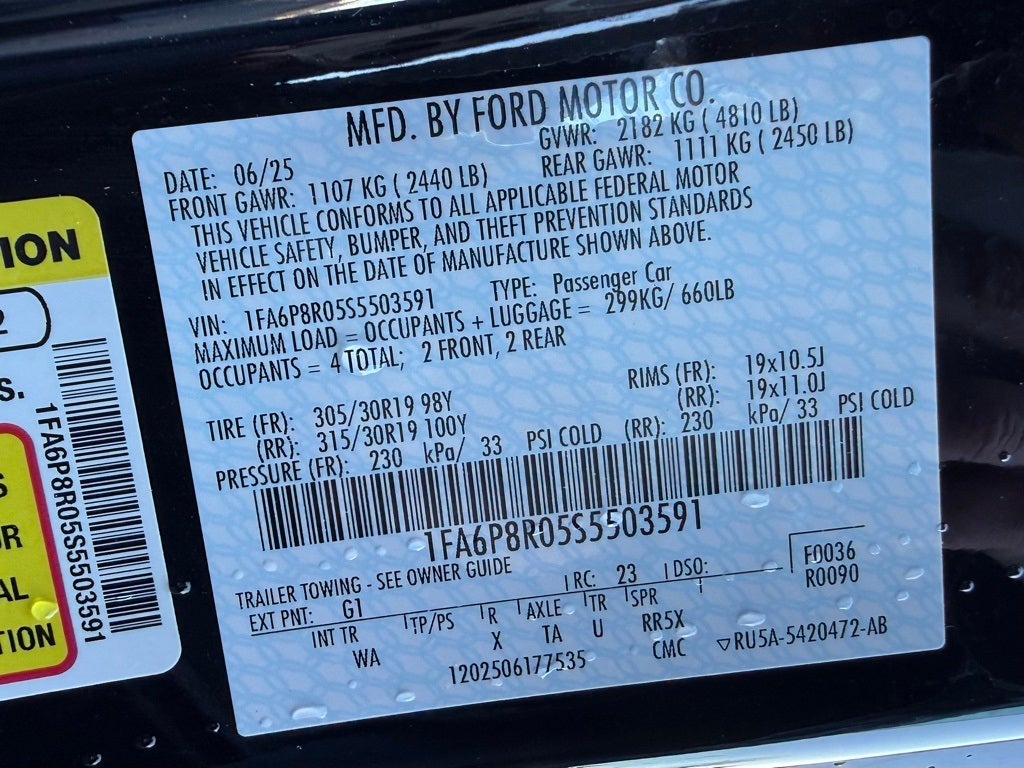 2025 Ford Mustang Dark Horse RTR UPFITTED